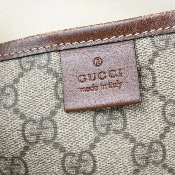 GUCCI Logo Sherry GG Pattern Shoulder Bag Supreme Leather Brown Italy 35YH759 - Picture 13 of 14